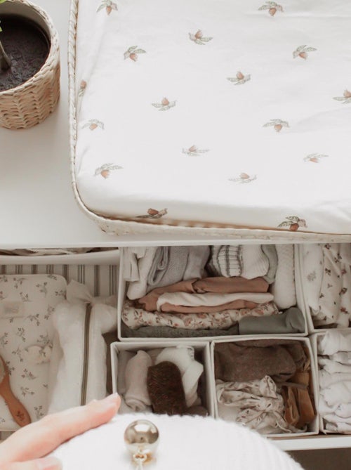 Cestino fasciatoio rettangolare in vimini - Kiabi