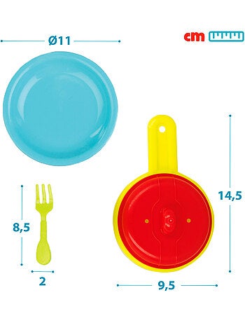 Cestino giocattolo per cibo e utensili da cucina my home colors da 33 pezzi
