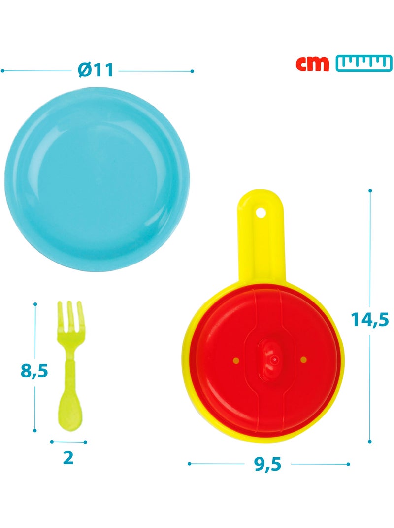Cestino giocattolo per cibo e utensili da cucina my home colors da 33 pezzi N/D - Kiabi