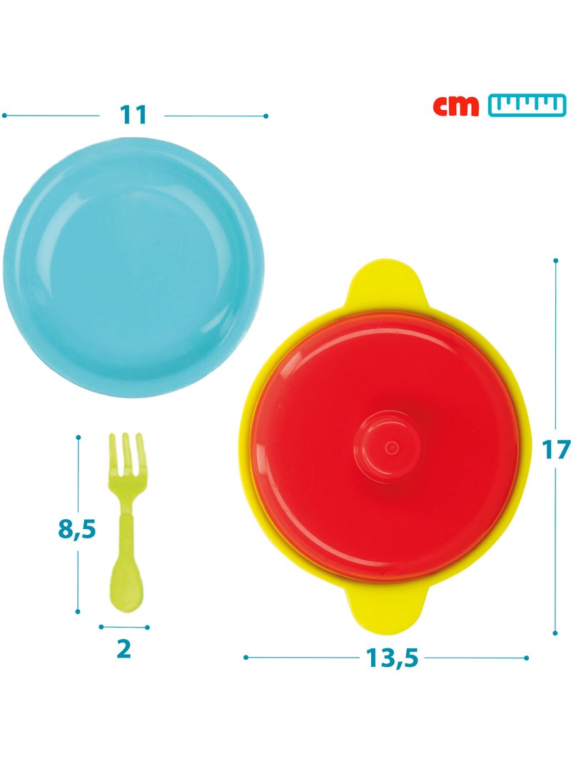 Cestino per alimenti e stoviglie giocattolo da 36 pezzi my home colors N/D - Kiabi