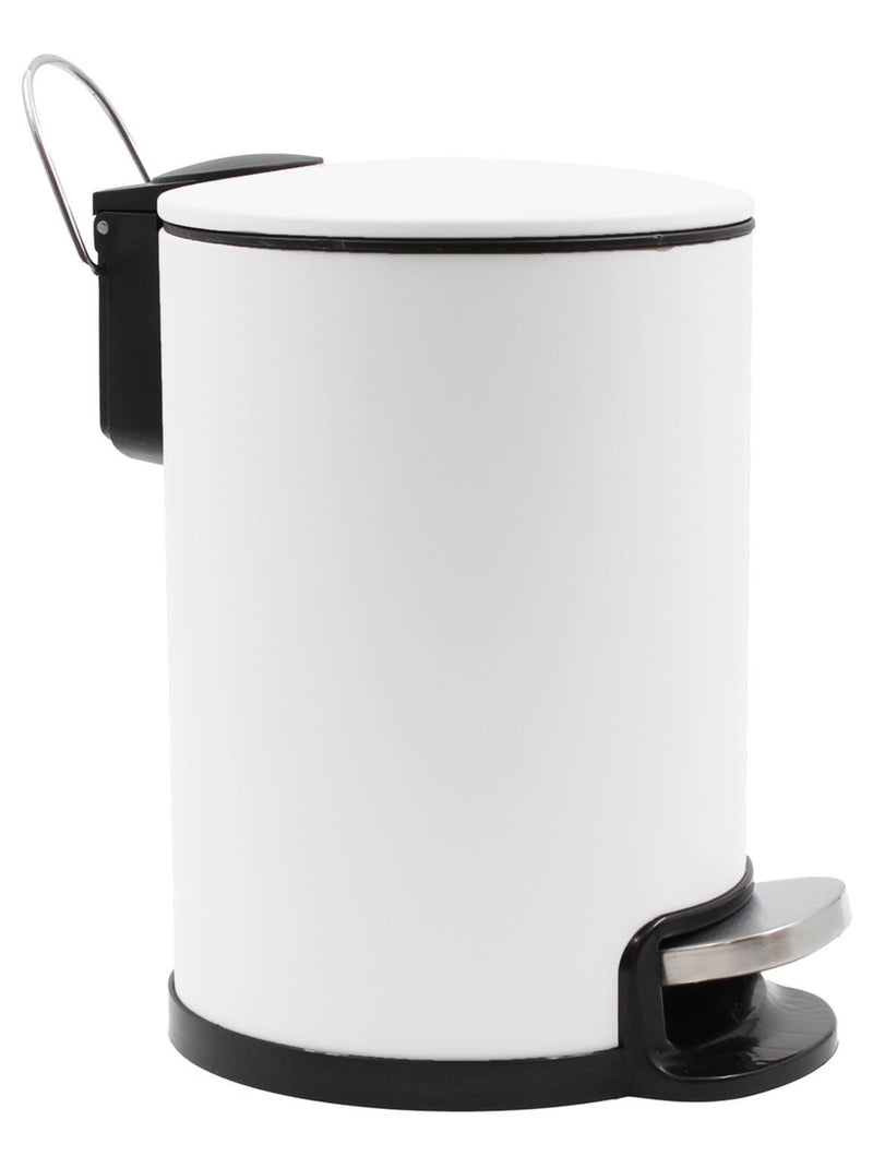 Cestino per il bagno in metallo opaco Bianco - Kiabi
