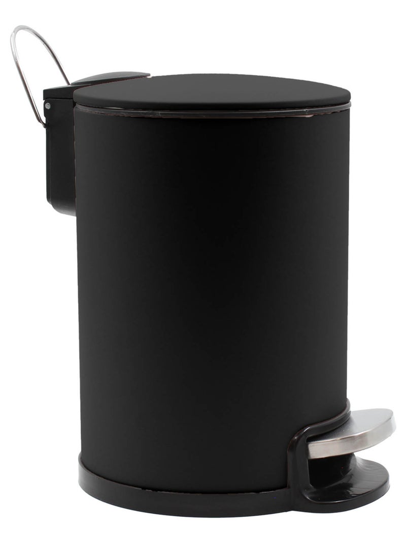 Cestino per il bagno in metallo opaco Nero - Kiabi