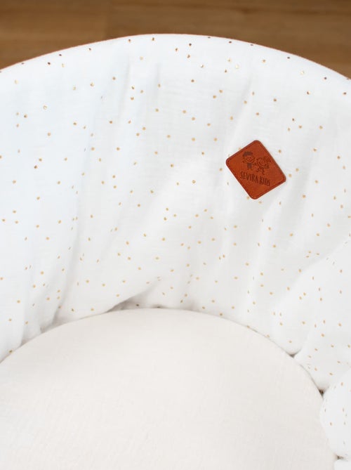 Cestino per neonati con materasso, copertura e fitted sheet, pois dorati | sevira kids | sevira kids - Kiabi