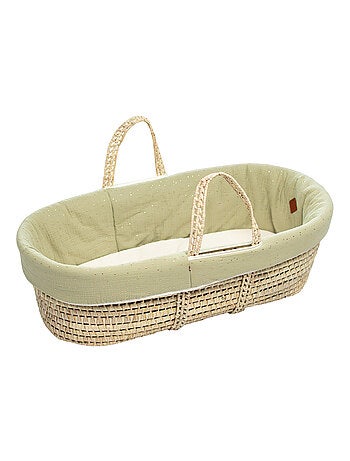 Cestino per neonati con materasso, copertura e fitted sheet, pois dorati | sevira kids | sevira kids