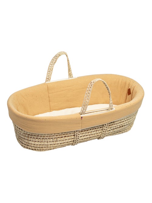 Cestino per neonati con materasso, copertura e fitted sheet, pois dorati | SEVIRA KIDS - Kiabi