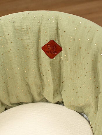 Cestino per neonati con materasso, copertura e fitted sheet, pois dorati | SEVIRA KIDS