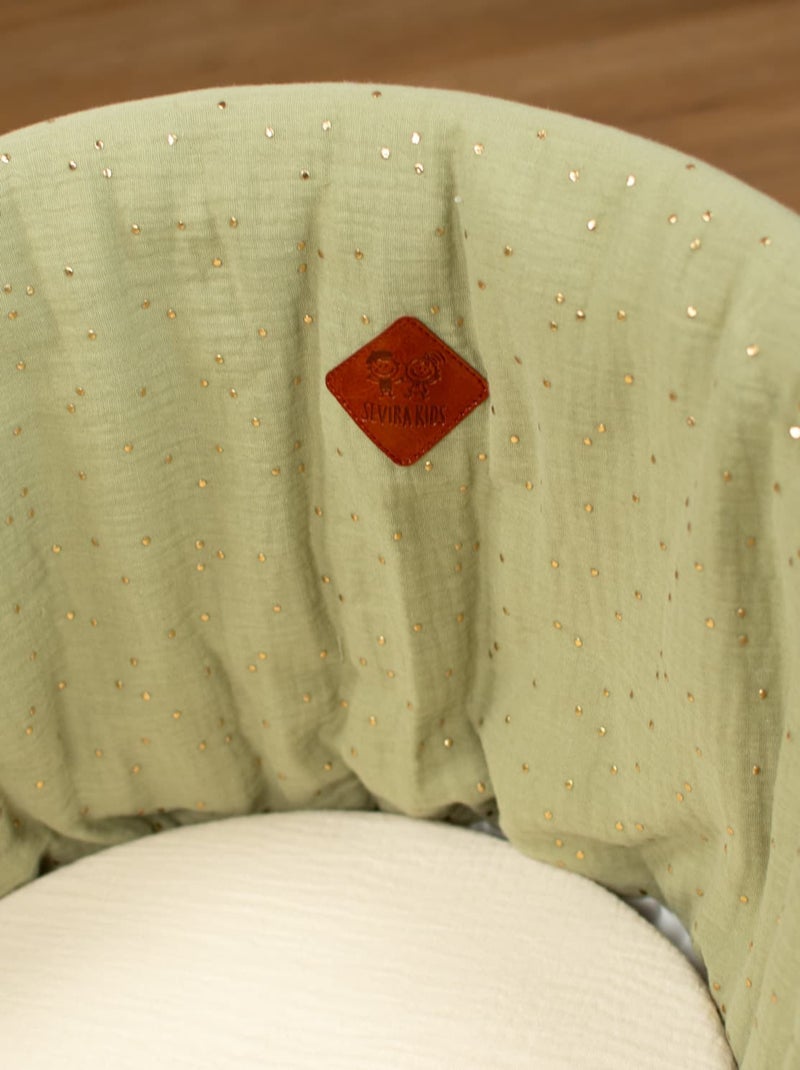 Cestino per neonati con materasso, copertura e fitted sheet, pois dorati | SEVIRA KIDS Verde pistacchio - Kiabi
