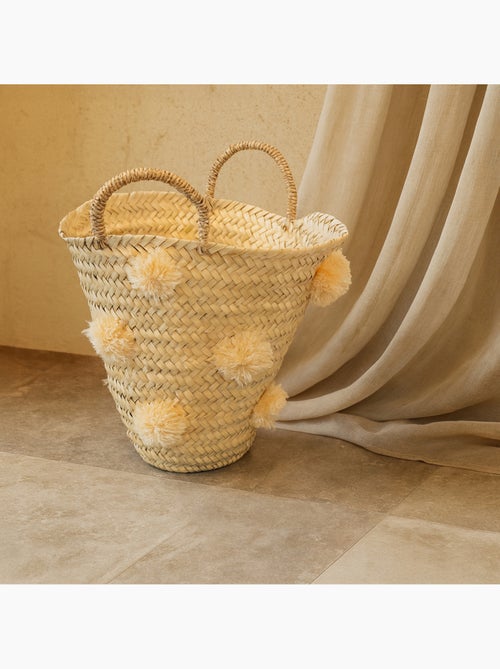 Cestino portaoggetti con nappe - Kiabi