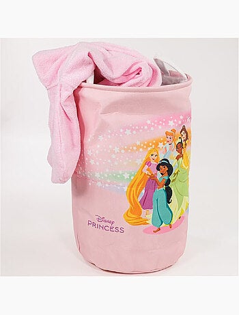 Cestino portaoggetti Principesse Disney, sacco per biancheria 50×32 cm