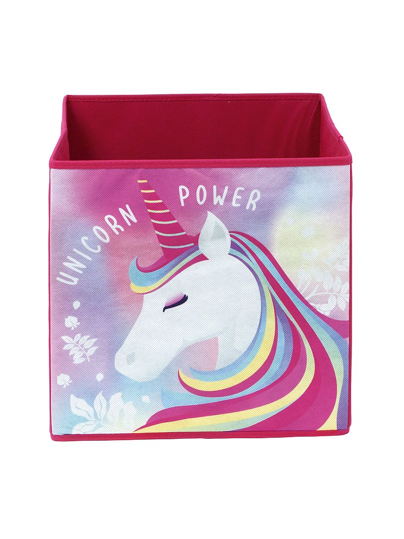 Cestino portaoggetti 'unicorno' - rosa - Kiabi - 6.00€