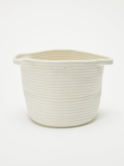 Cestino rotondo in corda 'Arcobaleno' - Kiabi