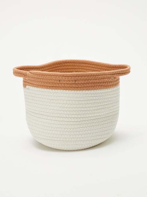Cestino rotondo in corda 'Giraffa' - Kiabi