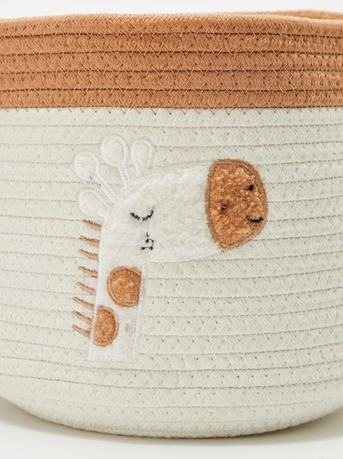Cestino rotondo in corda 'Giraffa' - Kiabi