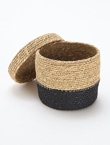 Cesto portaoggetti con coperchio