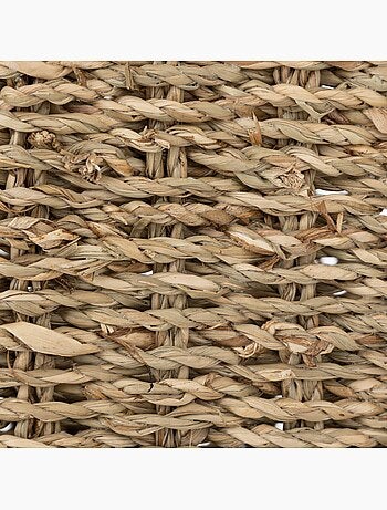 Cesto sospeso cora in paglia e metallo 37x14cm