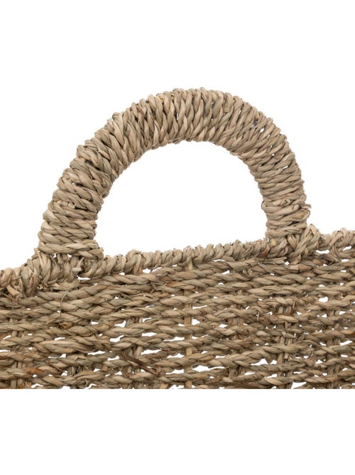 Cesto sospeso cora in paglia e metallo 37x14cm - Kiabi
