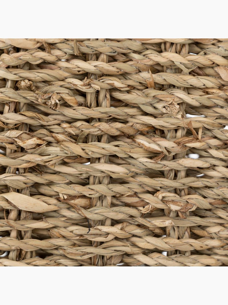 Cesto sospeso cora in paglia e metallo 37x14cm Beige - Kiabi