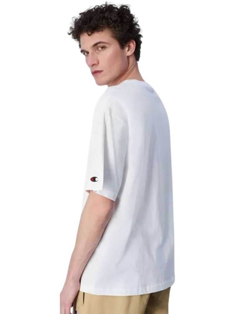 Champion Maglietta Girocollo Uomo Bianco - Kiabi