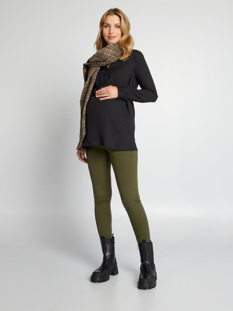 Double Pack Black Long-Sleeve Tops with Crew Neck and V Neck | Black Premium by EMP Maglia Maniche Lunghe | EMP
