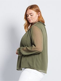 Chemisier in plumetis - Kiabi