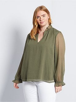 Chemisier in plumetis - Kiabi