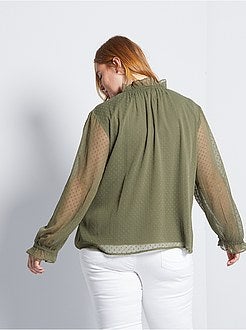 Chemisier in plumetis - Kiabi