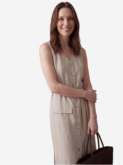 Chemisier longuette da donna in popeline di cotone my fashion - Kiabi Chemisier longuette da donna in popeline di cotone my fashion - Kiabi
