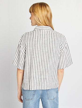 Chemisier oversize in lino