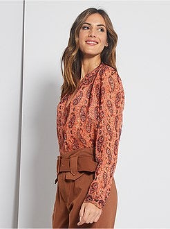 Chemisier stampato in voile - Kiabi