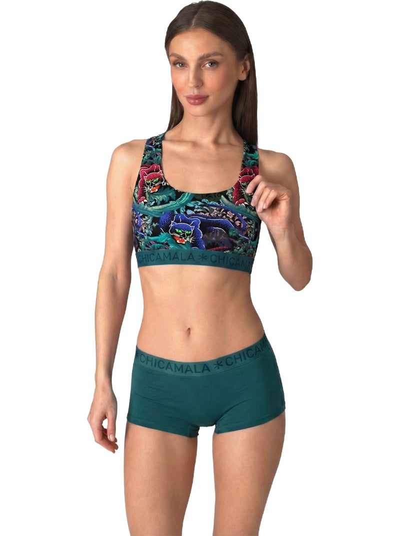 Chicamala Confezione da 2 boxer Grigio verde nero - Kiabi