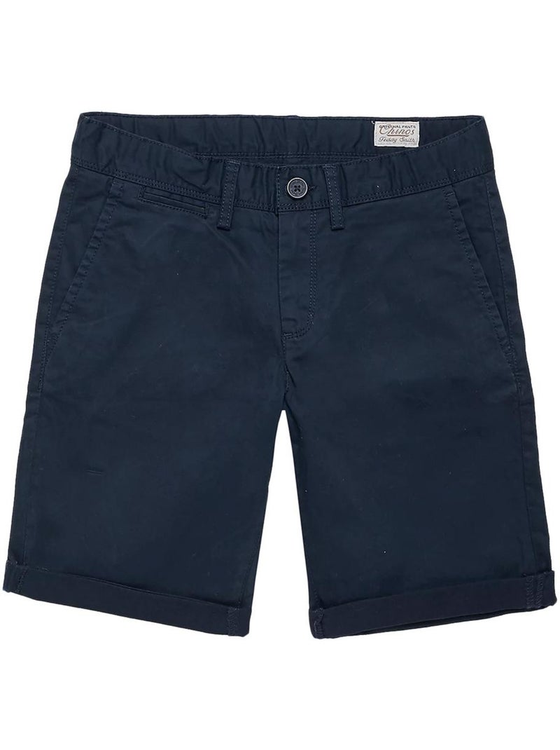 Chino Corto Bambino Teddy Smith Blu marino - Kiabi