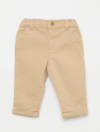 Chino dritto in cotone stretch