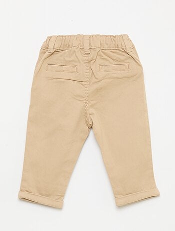 Chino dritto in cotone stretch