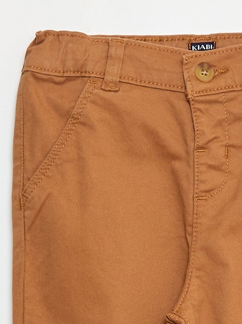 Chino dritto in cotone stretch - Kiabi