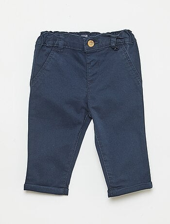 Chino dritto in cotone stretch