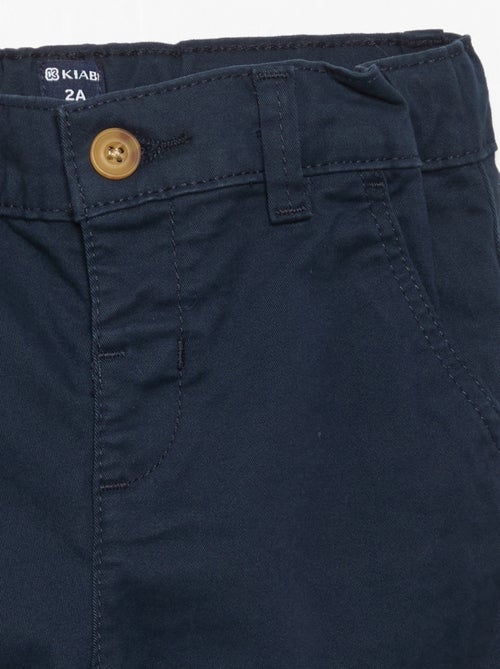 Chino dritto in cotone stretch - Kiabi