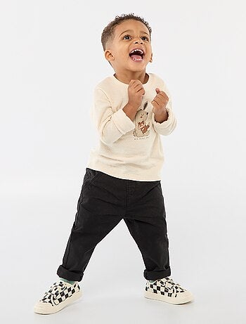 Chino dritto in cotone stretch