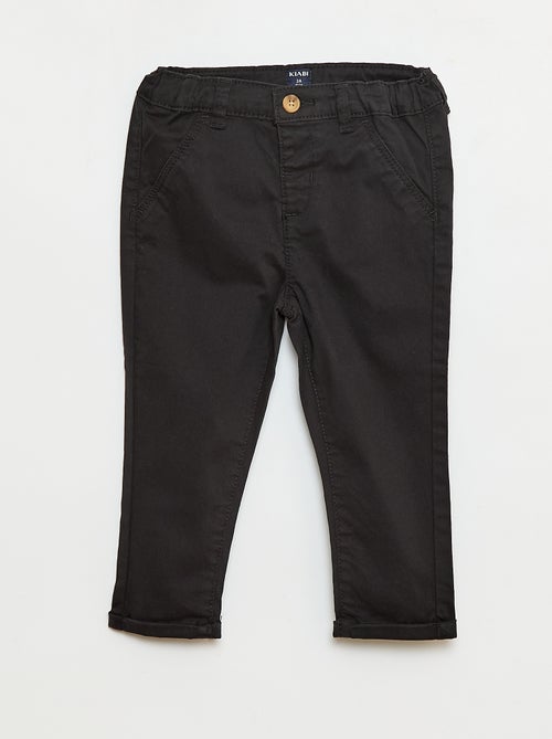 Chino dritto in cotone stretch - Kiabi