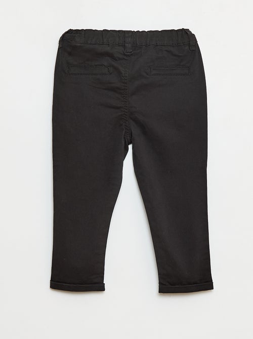 Chino dritto in cotone stretch - Kiabi
