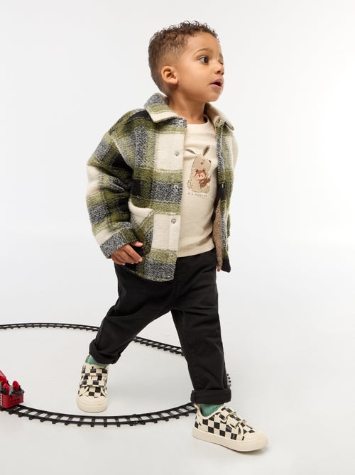 Chino dritto in cotone stretch - Kiabi