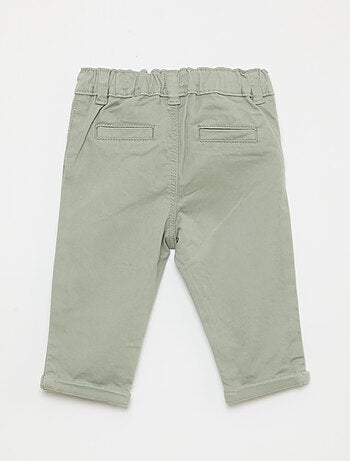 Chino dritto in cotone stretch