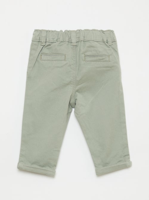 Chino dritto in cotone stretch - Kiabi