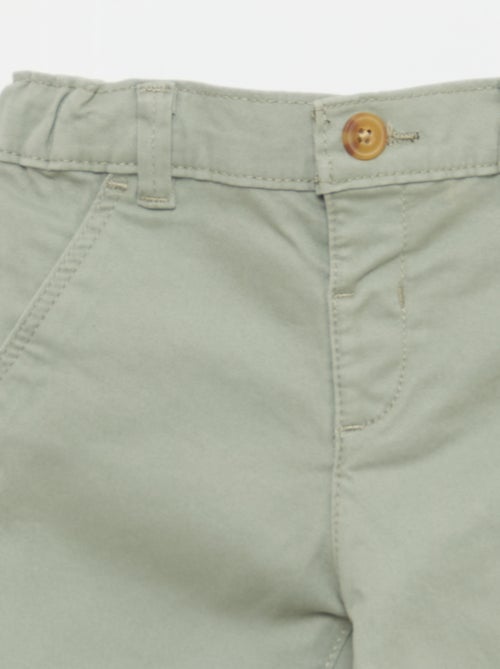Chino dritto in cotone stretch - Kiabi