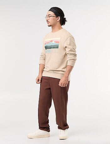 Chino regular a tinta unita - collezione facile da indossare