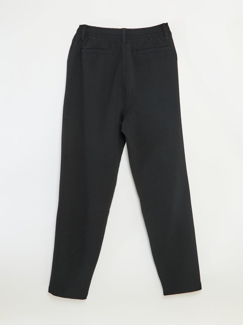 Chino regular a tinta unita - collezione facile da indossare Nero - Kiabi
