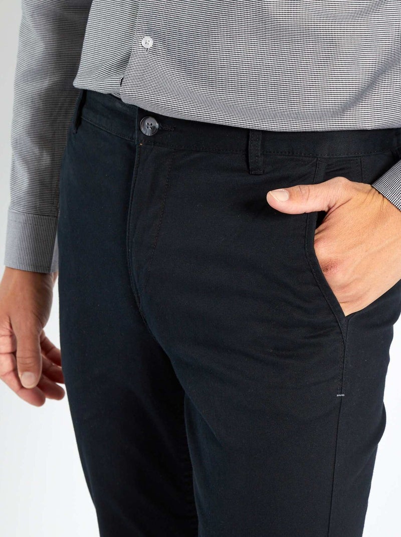 Chino skinny stretch - L32 nero - Kiabi