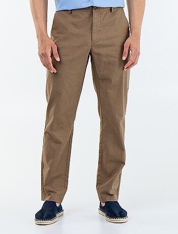 Chino tinta unita vita standard