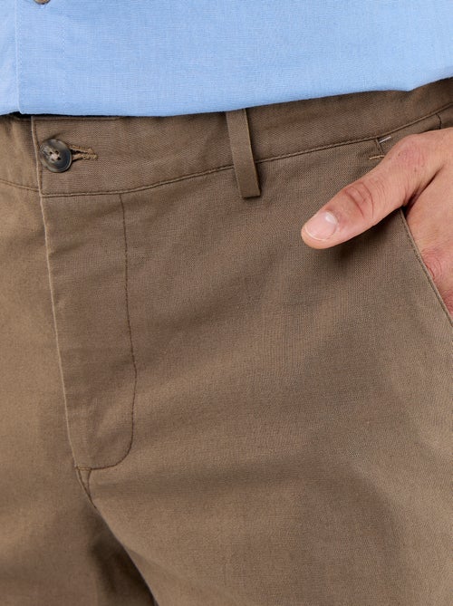 Chino tinta unita vita standard - Kiabi