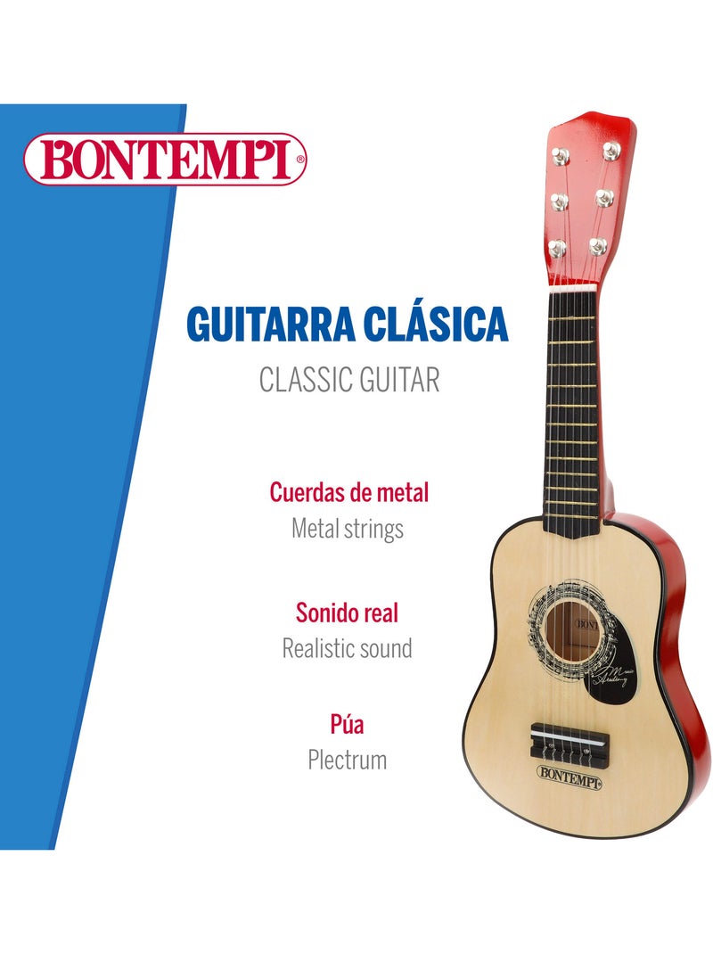 Chitarra classica giocattolo in legno 55 cm con tracolla bontempi N/D - Kiabi