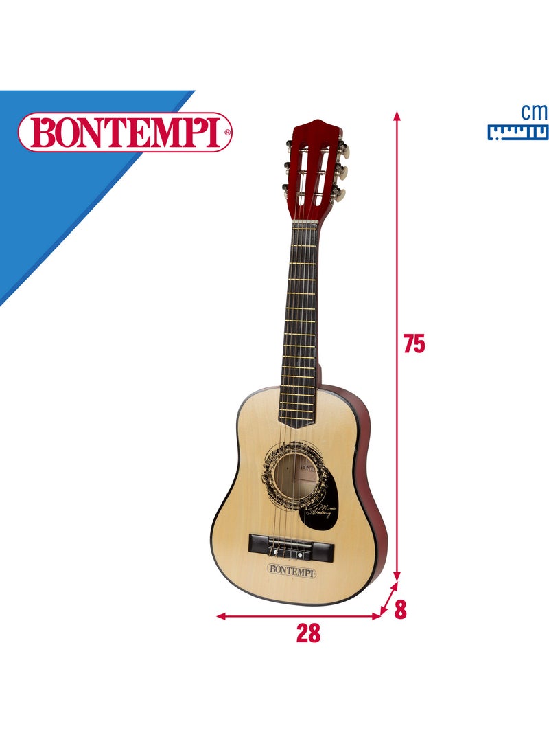 Chitarra classica giocattolo in legno 75 cm con tracolla bontempi N/D - Kiabi
